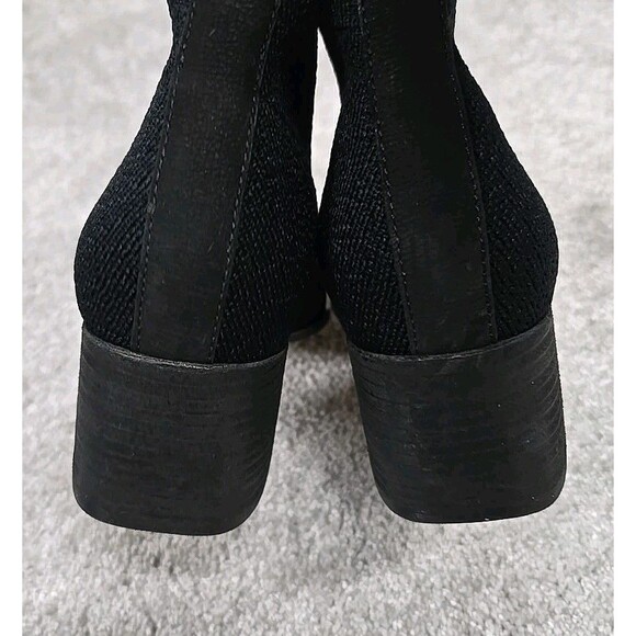 Eileen Fisher Paron Crepe Stretch Knit Bootie Black Women's Size 6.5 Retail $225 - Picture 7 of 8